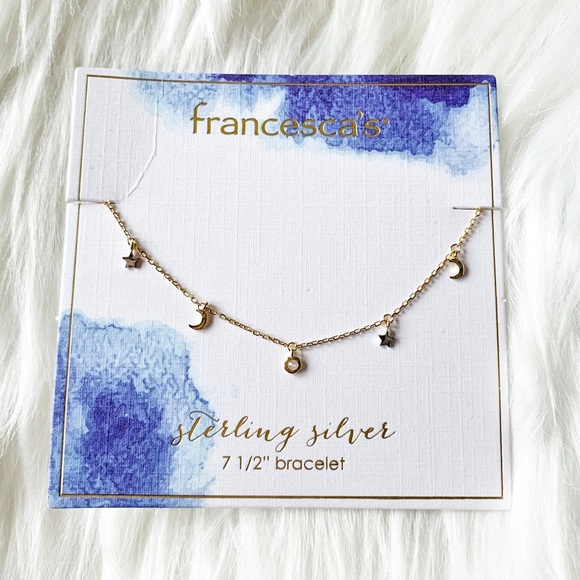 Francesca's Collections Jewelry - NWT Francesca’s Moon and Stars Bracelet